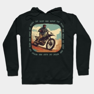 Eat Sleep Ride Repeat motorcycle Hoodie